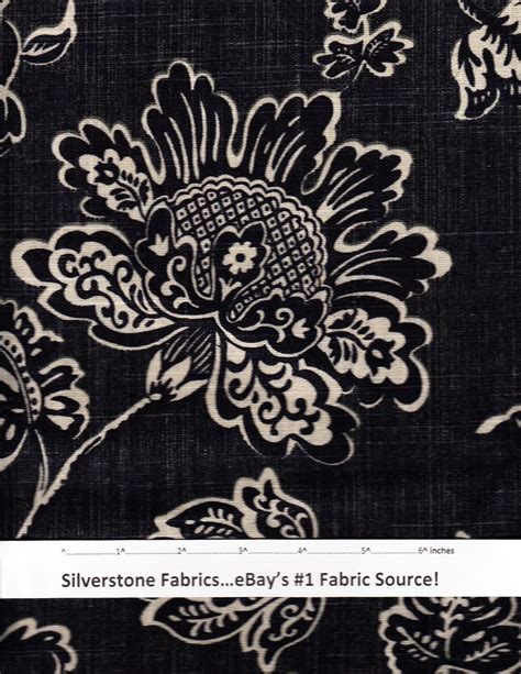 8y Schumacher Williamsburg Everard Damask Onyx Upholstery Fabric 320