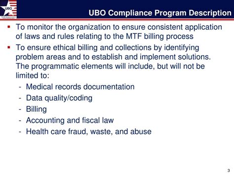 Ppt Ubo Compliance Program Powerpoint Presentation Free Download