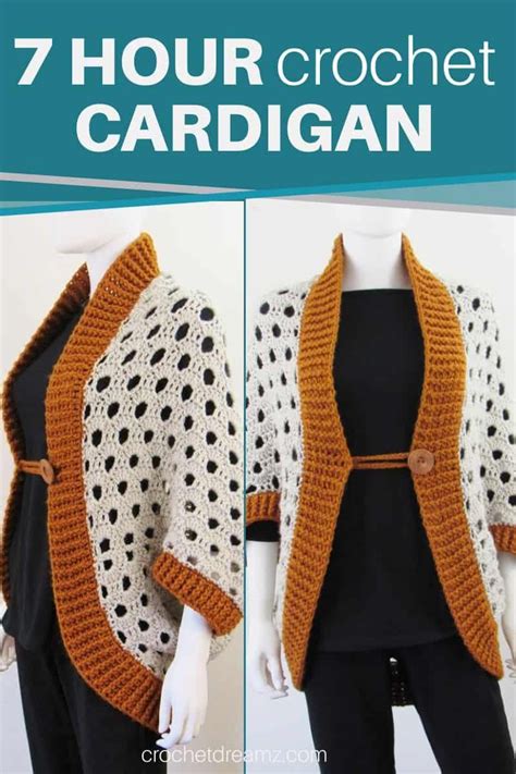 7 Hour Beginner Crochet Cardigan Pattern Free Crochet Dreamz Crochet Poncho Free Pattern