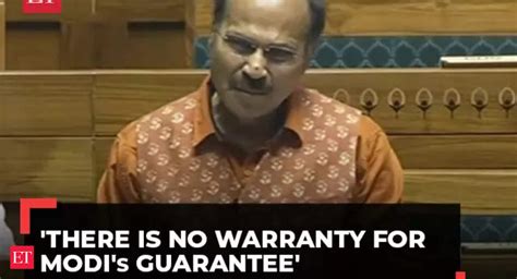 Adhir Ranjan Taunts Congress Adhir Ranjan Taunts Bjp Says No Warranty For Modi Ki Guarantee