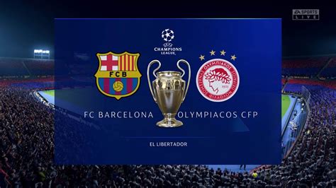 Barcelona Fc Vs Olympiacos Cfp Champions League Fase De Grupos