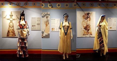 Reconstruction Of The Clothes Of Women From The Minoan Era In Crete