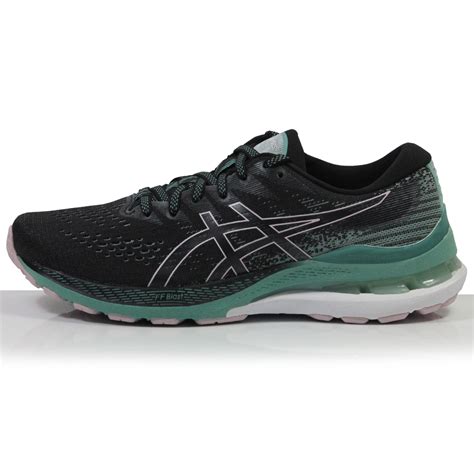 Asics Gel Kayano 28 Womens Running Shoe Black Sage The Running Outlet