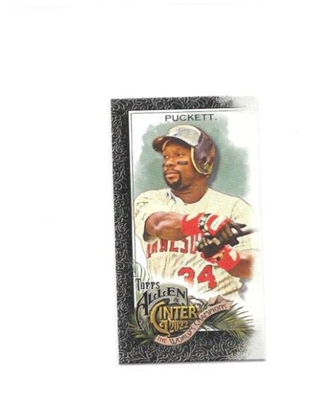 Kirby Puckett Allen Ginter Mini Black Border Values Mavin