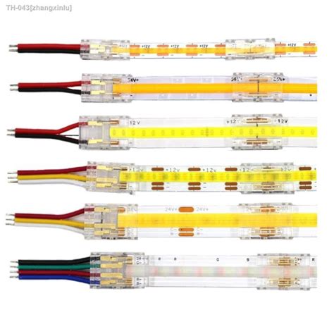 COB Mini Led Light Strip Wire Connectors 2 3 4 Pin Connection