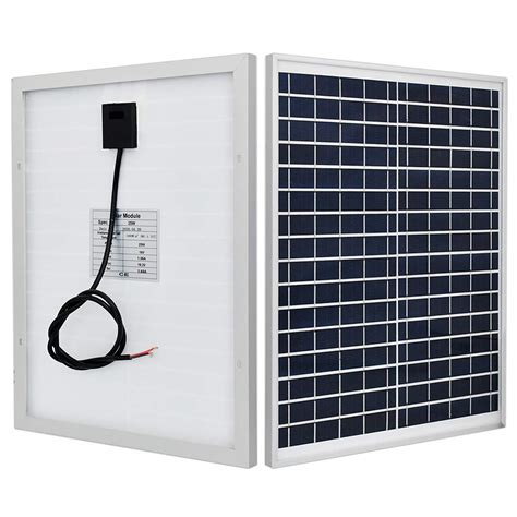 Buy ECO WORTHY 25 Watt 12 Volt Update Polycrystalline Solar Panel