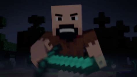 Minecraft Notch Vs Herobrine Fight Animation Youtube