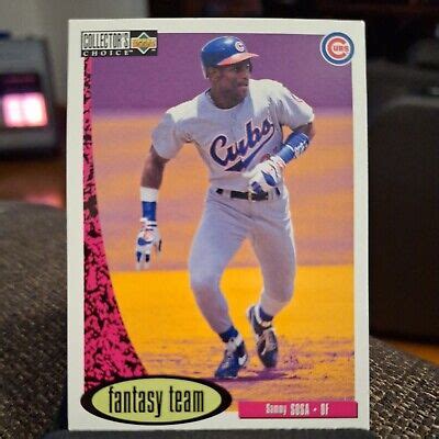 Sammy Sosa Upper Deck Collector S Choice Fantasy Team Ebay