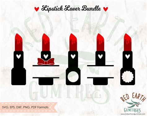 Listick Monogram Frame Bundlemakeup Bundle Svgpngdxfpdfeps By