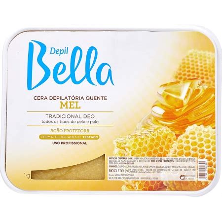 CERA QUENTE EM BARRA DEPIL BELLA 500G MEL Misstetica Recife