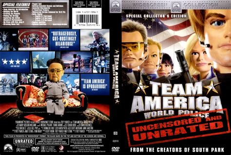 Team America World Police Unrated Version Movie Dvd Scanned Covers