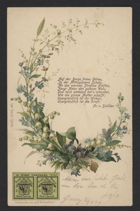 Antike Postkarte Mit Blumen Gedicht 1893 Kaufen Auf Ricardo