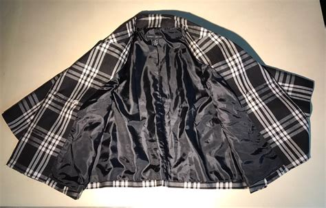 Larry Levine Womans Black White Plaid Sleeve Sho Gem