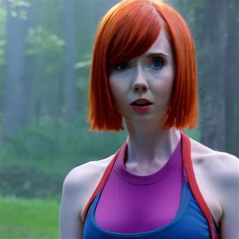 film still of Karen Gillan as Misty in Pokémon Indigo Stable