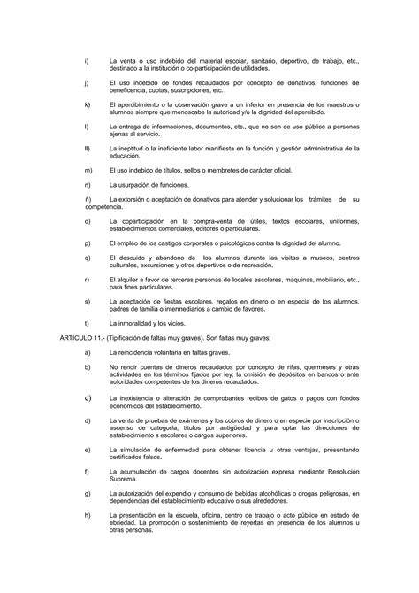 Reglamento De Faltas Y Sanciones Del Magisterio De Bolivia Pdf