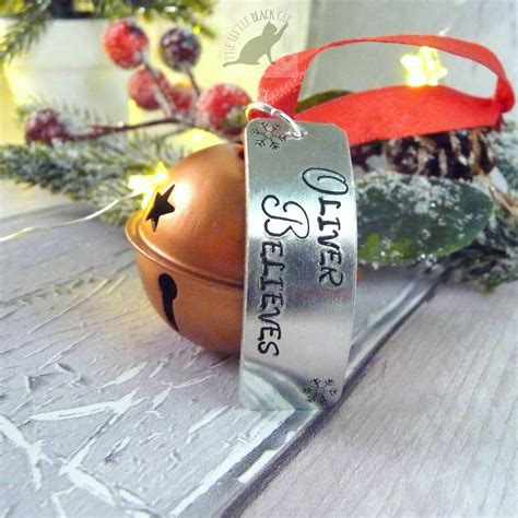 Christmas Believe Bell Santa Bell Christmas Bell Decoration Etsy