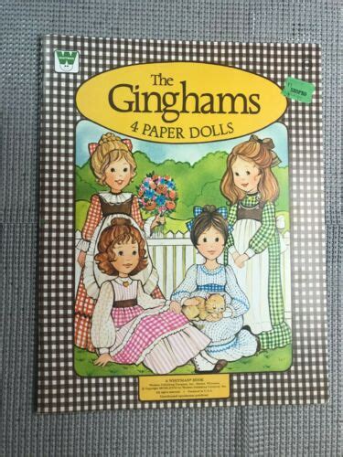 Vintage The Ginghams 4 Paper Dolls Set Brand New Mint Uncut Awesome Antique Price Guide