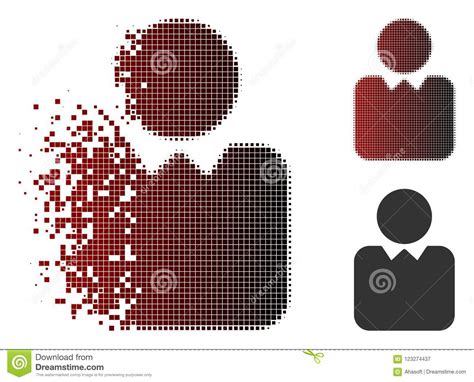 Sparkle Pixel Halftone Client Icon Stock Vector Illustration Of