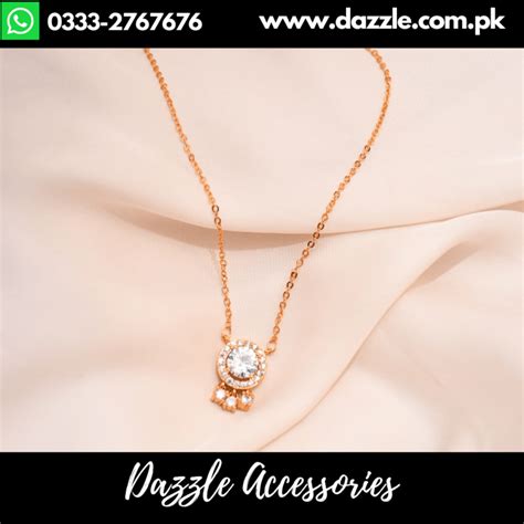 Beautiful Golden Chain Pendant Dazzle Accessories