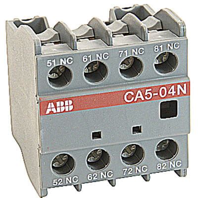 Abb Ca N Auxiliary Contacts Front Mount Block No Screw Al