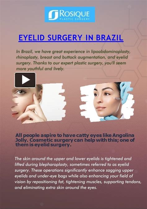 Ppt Best Eyelid Surgery In Brazil Rosique Plastic Surgery