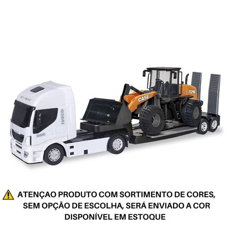 Caminh O De Brinquedo Iveco Hi Way Plataforma Trator P