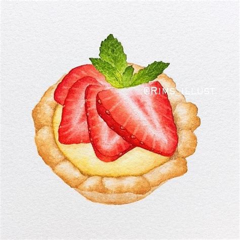 63 個讚，5 則留言 Instagram 上的 Rim（rimsillust）：「 딸기타르트 🥧🍓🥧🍓 딸기디저트 실컷그렸는데