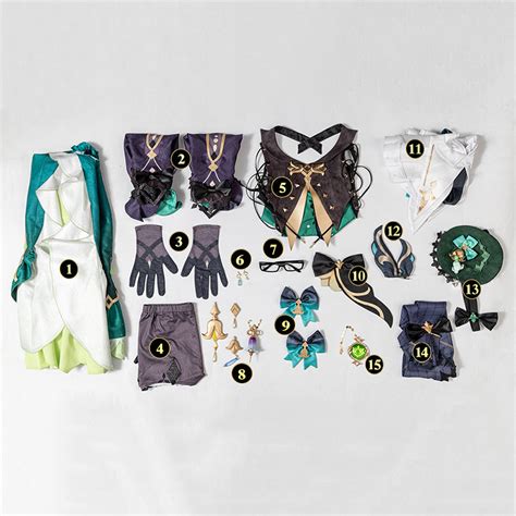 Genshin Impact Emilie Cosplay Costume Sr Winkcosplay