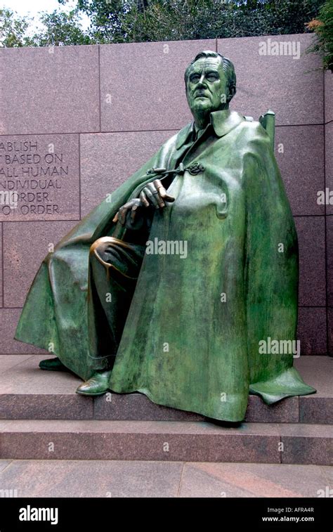 Franklin Delano Roosevelt Memorial Washington DC USA Statue of FDR ...