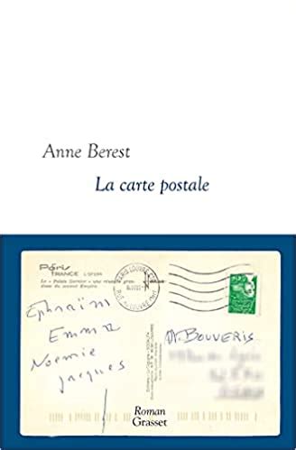 LA CARTE POSTALE Anne Berest Grasset sortie le 18 août 2021 Aude