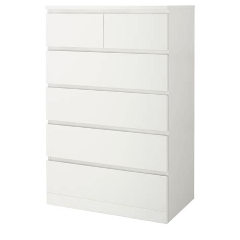 Malm 6 Drawer Chest White 31 1 2x48 3 8 Ikea