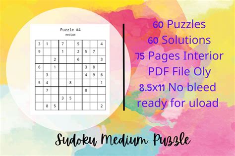 Sudoku Puzzles Medium Adult Activity Int Graphic By Lafuma Design