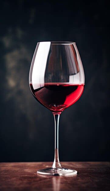 Premium Photo Glass Of Wine Generative Ai