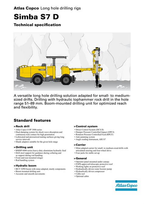 PDF Atlas Copco Long Hole Drilling Rigs Simba S7 D S7 D