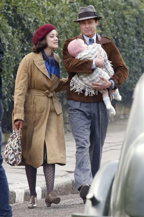 Brad Pitt With Baby On The Set Of Five Seconds Of Silence Popsugar