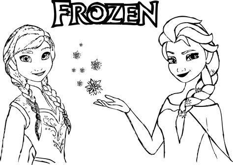 Dibujos De Elsa Y Anna Para Colorear E Imprimir ColoringOnly