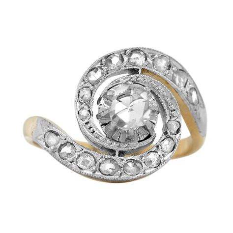 Carats Bicolore Or Blanc Or Jaune Bague Ct Catawiki