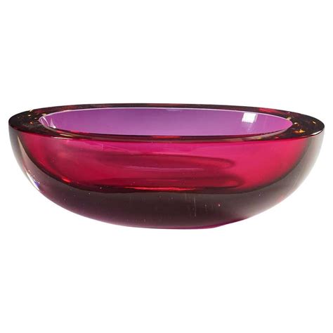 Green Murano Glass Bowl Attributed To Flavio Poli For Seguso Darte