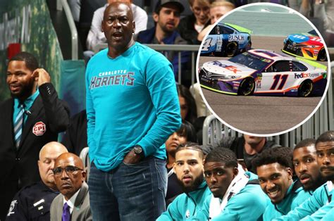 Michael Jordan Turns Up To Support Nascars Denny Hamlin