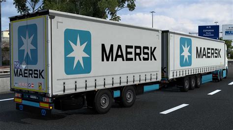 Krone Profi Liner Maersk Skin Ets Mods Euro Truck Simulator