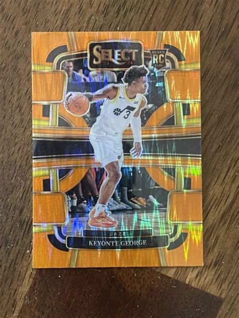 2023 24 Panini Select Nba Keyonte George Orange Flash Concourse Rookie