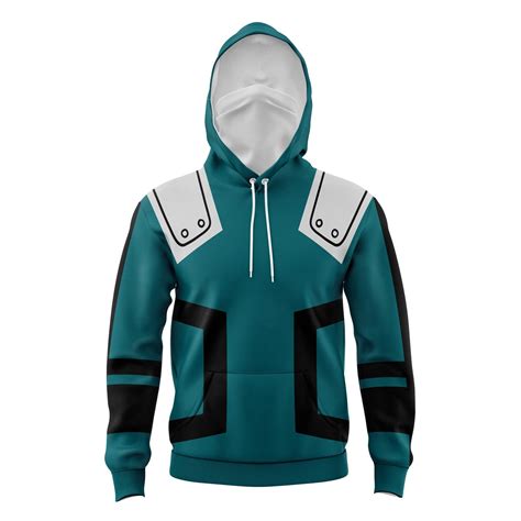 Deku My Hero Academia Masked Hoodie Animebape