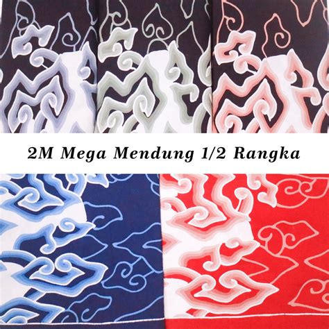 Jual Batik Trusmi Hafiyan Kain Batik Tulis Katun Motif Mega Mendung 1 2