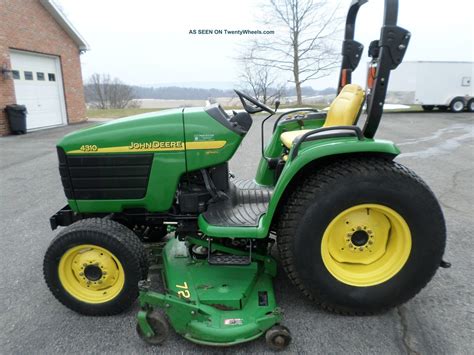 John Deere 4310 4x4 Compact Utility Tractor With 72 Mower