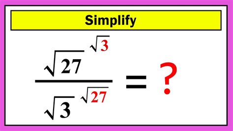 Nice Exponent Math Simplification Calculator Not Allowed Youtube