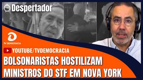 Ministros do STF são atacados por bolsonaristas em Nova York Babam de