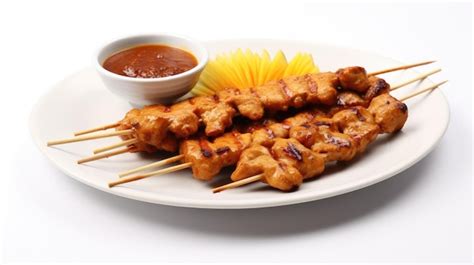 Premium AI Image | Sate ayam chicken satay