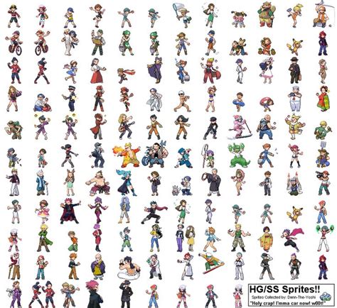 Pokemon HG SS Trainer Sprites By Dann The Yoshi On DeviantArt Pokemon