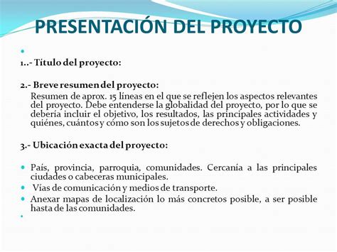 Presentacion Para Un Proyecto Otoley