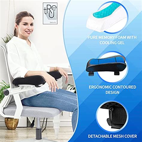 Beautrip Ergonomic Armrest Pads Office Chair Arm Rest Cover Pillow